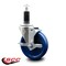 Service Caster 5'' Solid Poly Swivel 1-1/8'' Expanding Stem Caster with Brake SCC-EX20S514-SPUS-TLB-118 - alternate 4